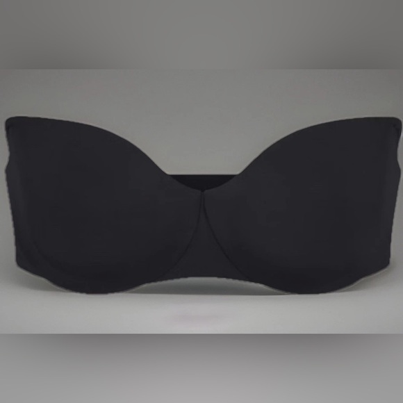 SKIMS Smoothing Intimates Strapless Bra Onyx 46DDD (F)  CUSHIONED UNDERWIRE  NWT - Picture 2 of 6